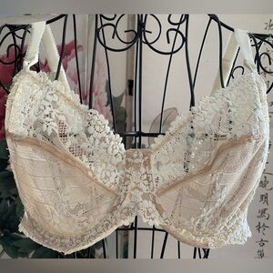 Nude lace bra